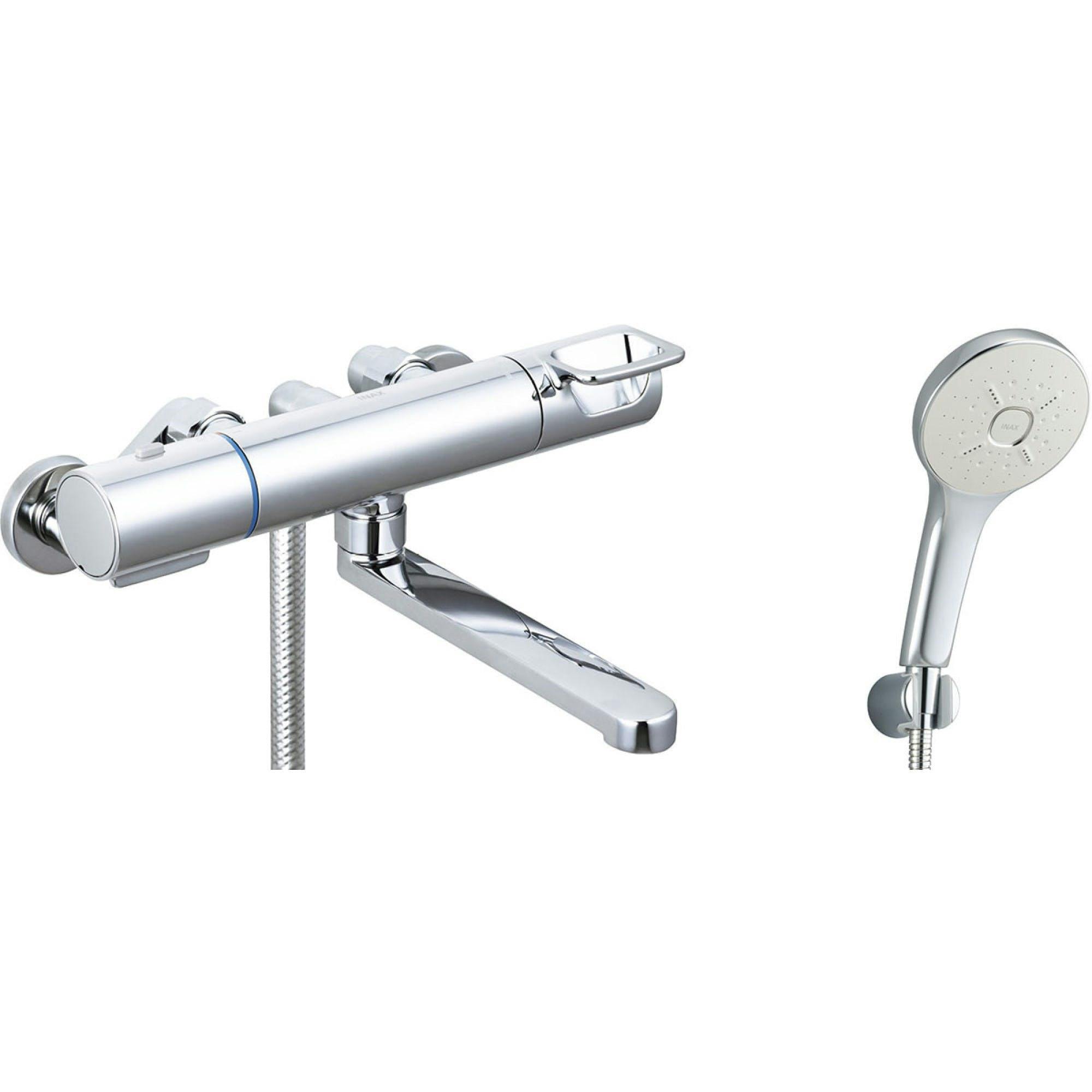 INAX サーモスタット式シャワーバス水栓(浴槽・洗い場兼用) クロマーレS エコアクアシャワーSPA 吐水口長さ170mm 寒冷地用 BF-KA145TNSM【別送品】