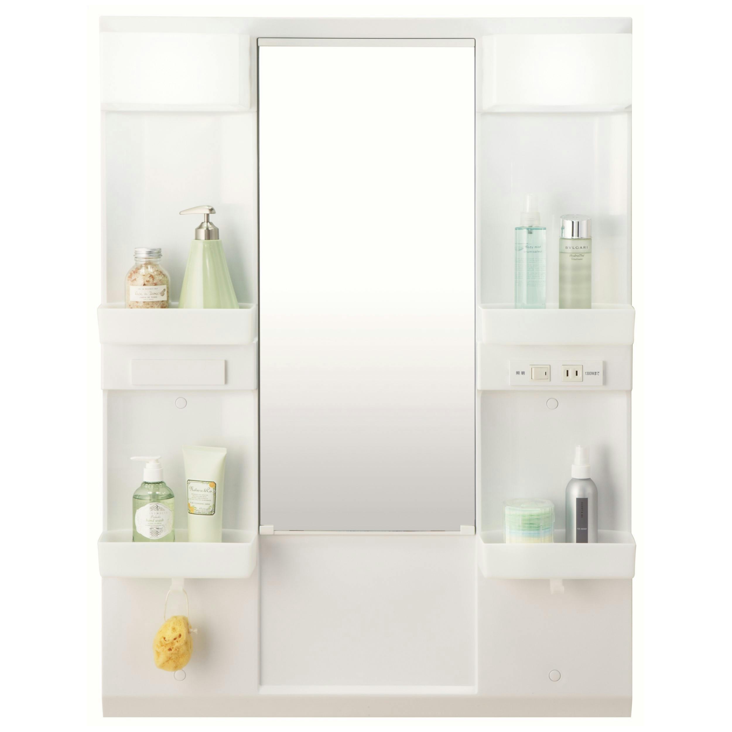 洗面化粧台 V1シリーズ 幅60cm 扉タイプ 2ハンドル混合水栓 一般地 1面