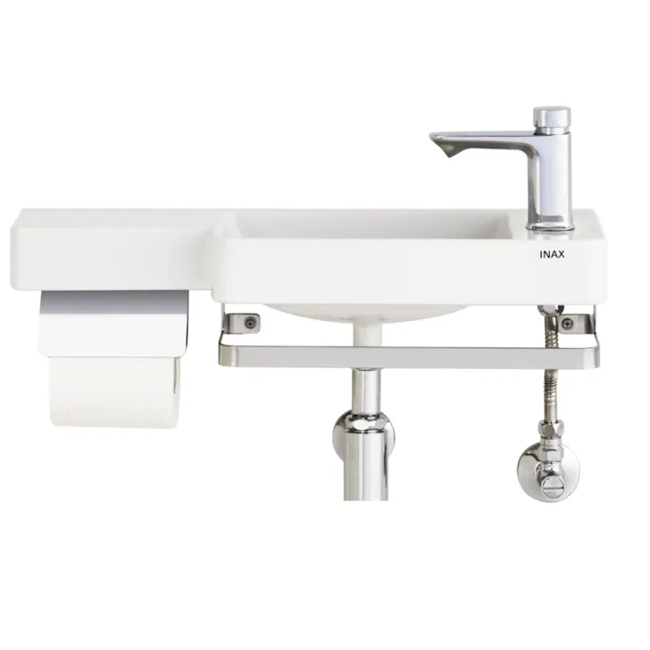 LIXIL オールインワン手洗 右タイプ 壁給水 壁排水 一般地用 L-D102RC/BW1【別送品】