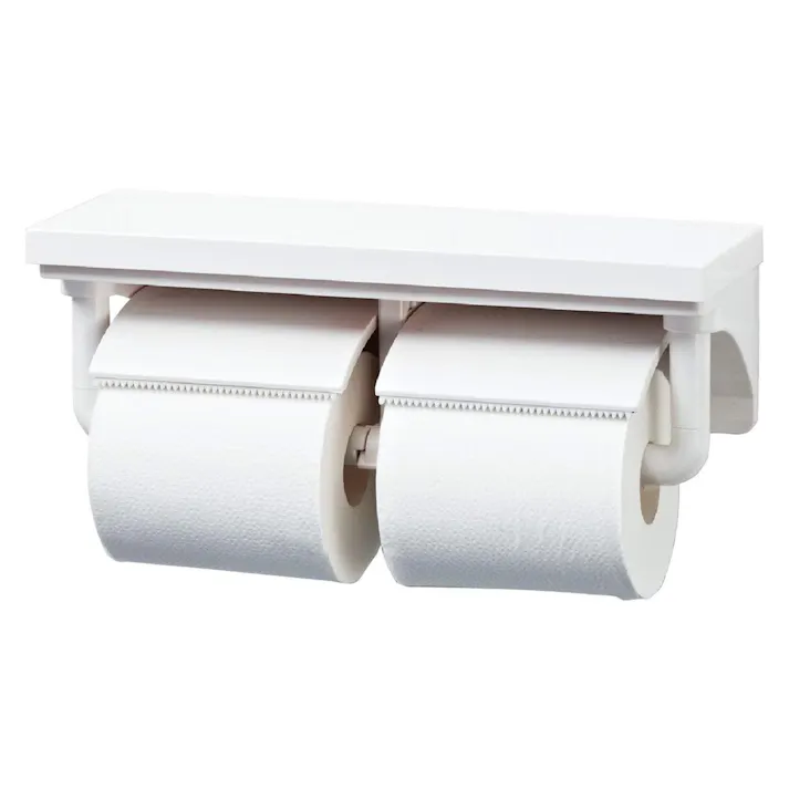 LIXIL 棚付2連紙巻器 ホワイト CF-AA64/WA【別送品】