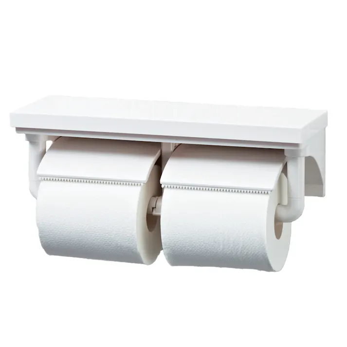LIXIL 棚付2連紙巻器(高耐荷重タイプ) ホワイト CF-AA64KUT/WA【別送品】
