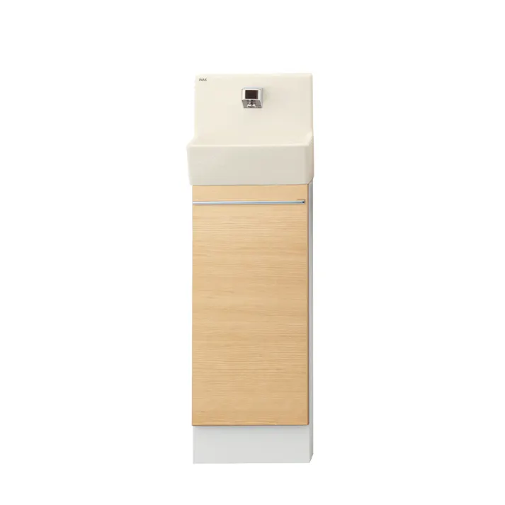 LIXIL トイレ手洗器 コフレル スリム壁付タイプ ハンドル水栓(単水栓) クリエペール(手洗器:オフホワイト) 壁給水・床排水 YL-DA82SCHA/LPN【別送品】