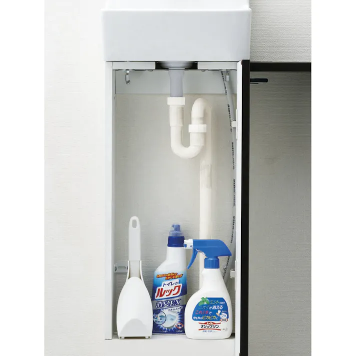 LIXIL トイレ手洗器 コフレル スリム壁付タイプ ハンドル水栓(単水栓) クリエペール(手洗器:ピュアホワイト) 壁給水・床排水 YL-DA82SCHA/LPW【別送品】