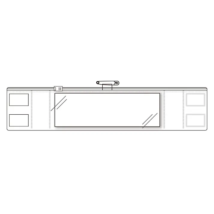 ユニット UNIT ファスナー付腕章(安全ピンタイプ・白) 5枚入 366-92A【別送品】