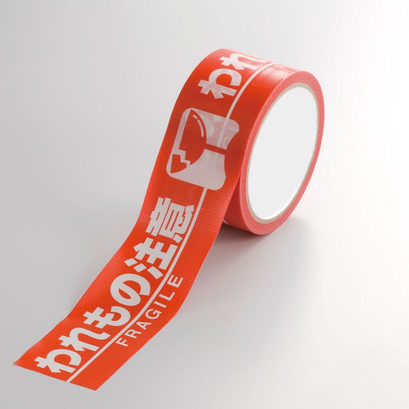 ユニット UNIT われもの注意テープ 50mm×10m 5個入 374-103【別送品】