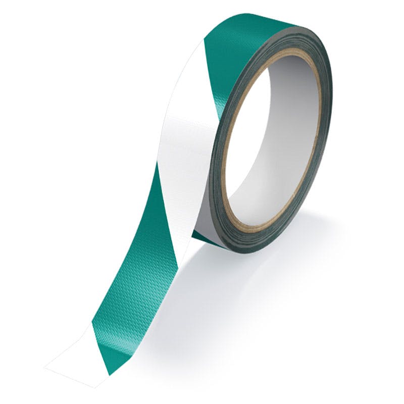 ユニット UNIT 再帰反射テープ(白/緑)25mm幅 374-111【別送品】