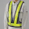 ユニット UNIT LED反射ベスト(紺/レモン)黄色LED 379-642【別送品】