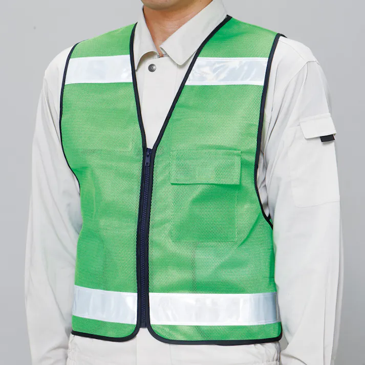 ユニット UNIT パトロールベスト(蛍光グリーン) 379-90【別送品】
