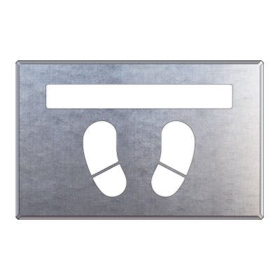 ユニット UNIT 吹付け用プレート とまれ(足文字) 819-33A 工事用品 ユニット UNIT 吹付け用プレート とまれ(足文字) 819-33A 工事用品