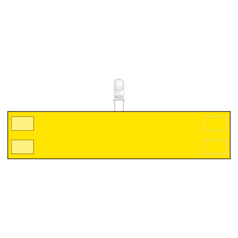 ユニット UNIT 無地腕章(クリップタイプ・黄) 5枚入 848-67A 工事用品 ユニット UNIT 無地腕章(クリップタイプ・黄) 5枚入 848-67A 工事用品