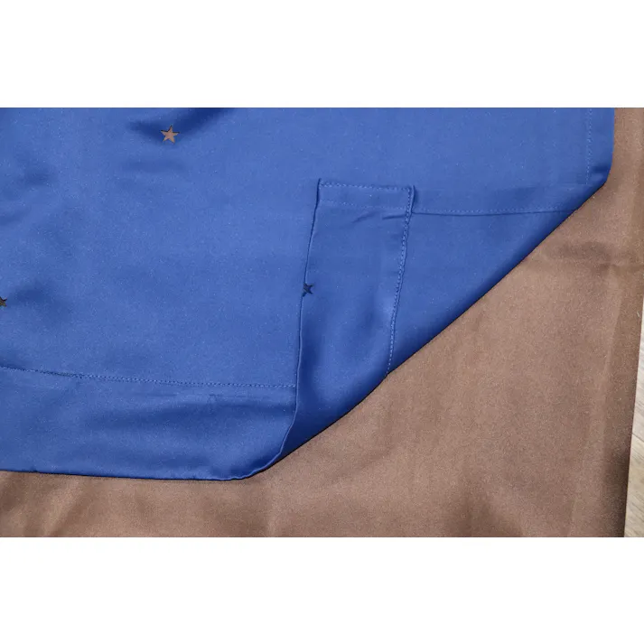 ハズコウ HA 遮光・星型透かし カーテン 巾100×丈178cm 2枚入り ネイビー D-001NV03 HAD-001NV03 【別送品】