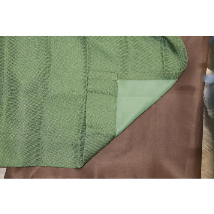 ハズコウ HA 防炎・遮光ドレープカーテン 巾100×丈178cm 2枚入 グリーン DC-001DGN03 HADC-001DGN03 【別送品】