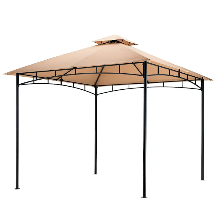 武田コーポレーション ピラミッドガゼボ ベージュ 297×297×276 KT-032A エクステリア ガーデンファニチャー 4545244275150【別送品】