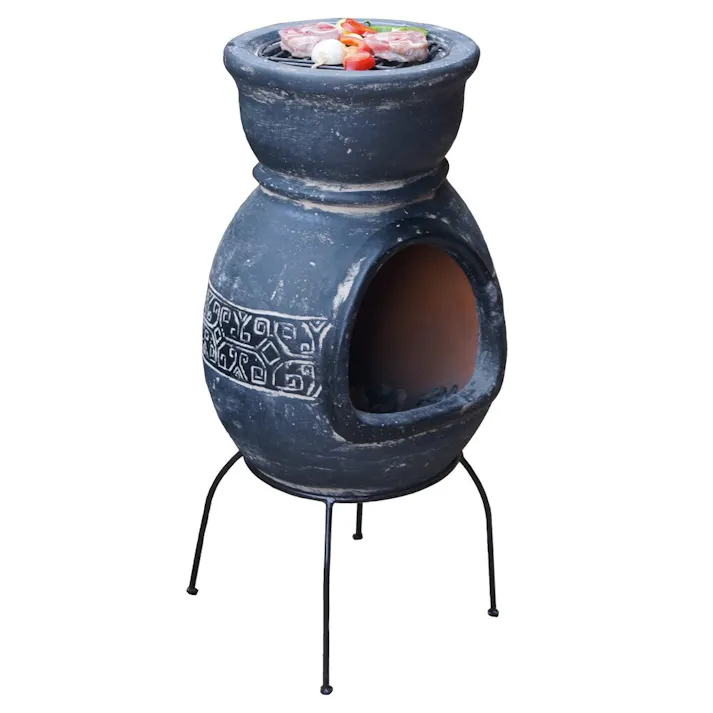 武田コーポレーション メキシコ製チムニー グレー 36×36×76 MCH8880R エクステリア ガーデンファニチャー 4545244616489【別送品】