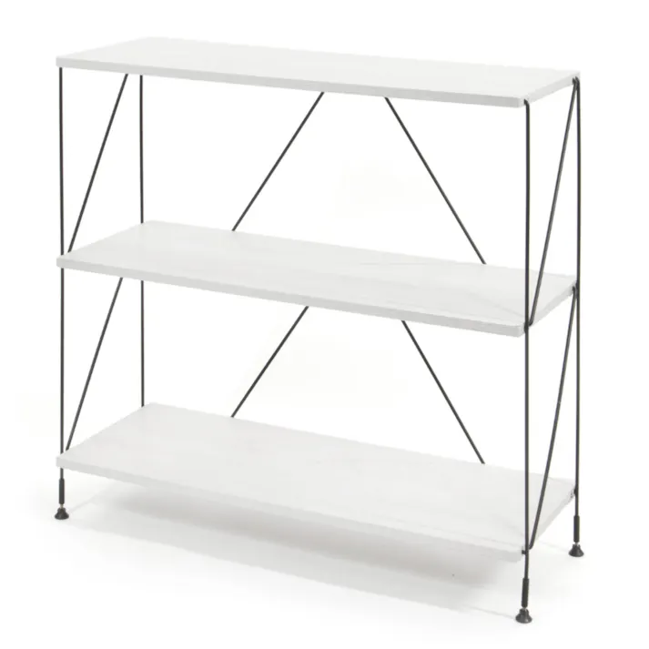 武田コーポレーション ワイヤーラック3段W80 ホワイト 83×31×75.7 EZ2-WR3WH 組立家具 ラック 4545244638047【別送品】