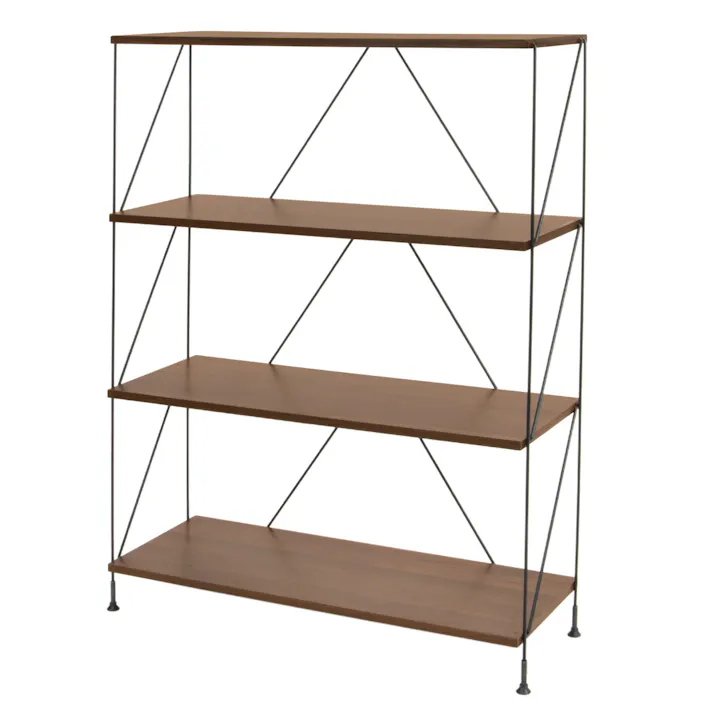 武田コーポレーション ワイヤーラック4段W80 ブラウン 83×31×108.5 EZ2-WR4BR 組立家具 ラック 4545244638054【別送品】