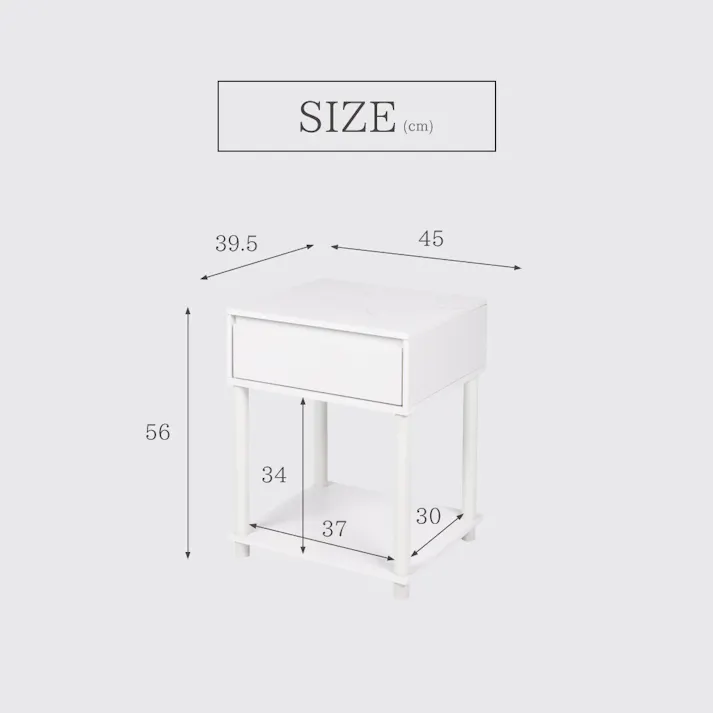 武田コーポレーション サイドテーブル大理石柄 ホワイト 45×39.5×56 H3-ST55WH テーブル・デスク サイドテーブル 4545244645151【別送品】