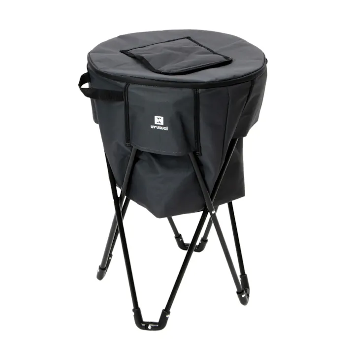un+usual(アニュージュアル) 脚付きクーラーバッグ ダークグレー 43×43×67 UN3-AC45DGRY キャンプ用品 クーラー・ジャグ 4545244655426【別送品】
