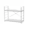 武田コーポレーション スタッキング可能なキッチンラック2段 ホワイト 45.5×21×39 K3-SKR2WH 台所・消耗品 水周り用品・収納 4545244663971【別送品】