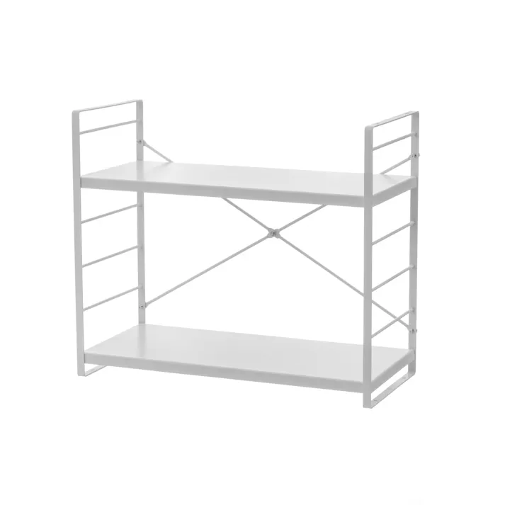 武田コーポレーション スタッキング可能なキッチンラック2段 ホワイト 45.5×21×39 K3-SKR2WH 台所・消耗品 水周り用品・収納 4545244663971【別送品】