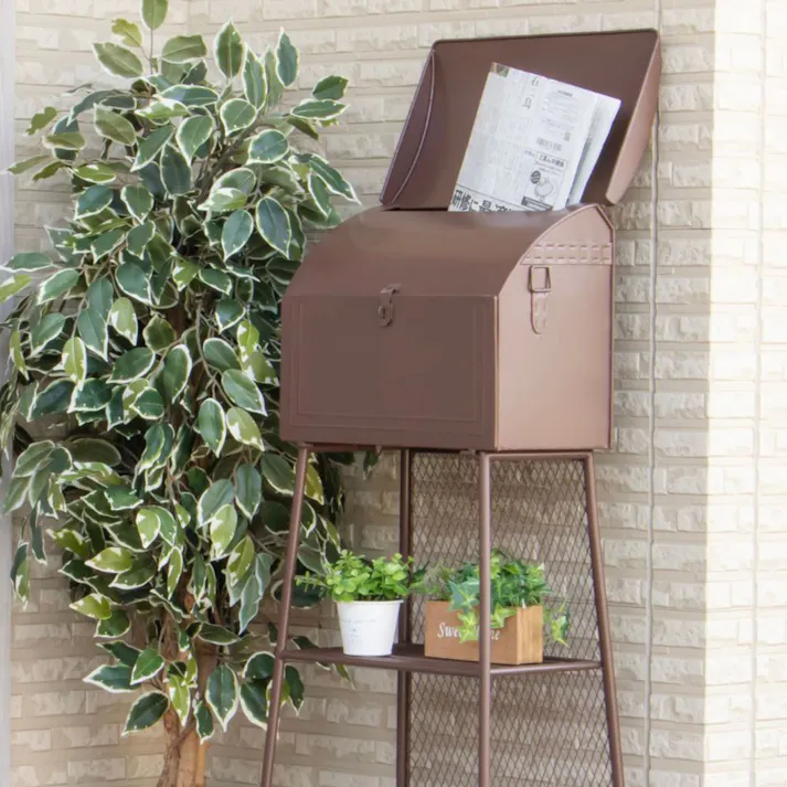 武田コーポレーション メールBOX MB11 ブラウン 43×31.5×106 GP24-MB11 エクステリア ポスト 4545244667610【別送品】