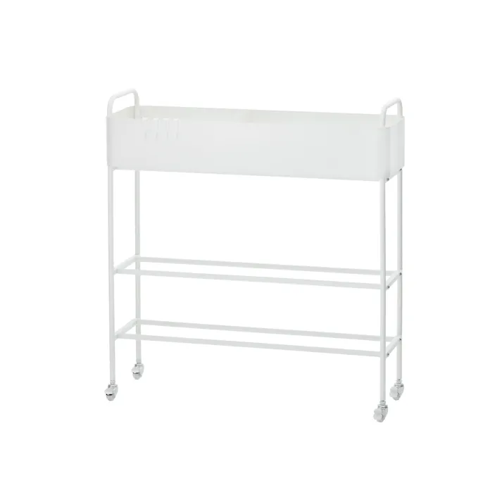 武田コーポレーション キャスター付き お片付けラック ブラック 70.5×22×75 LN-H-COR74BK 収納用品 押入れ・クローゼット収納 4545244670276【別送品】