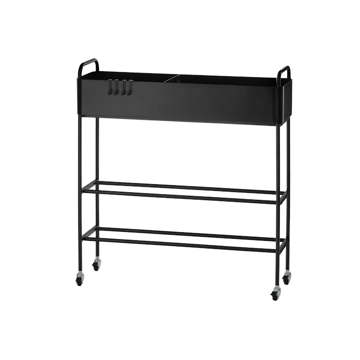 武田コーポレーション キャスター付き お片付けラック ホワイト 70.5×22×75 LN-H-COR74WH 収納用品 押入れ・クローゼット収納 4545244670283【別送品】