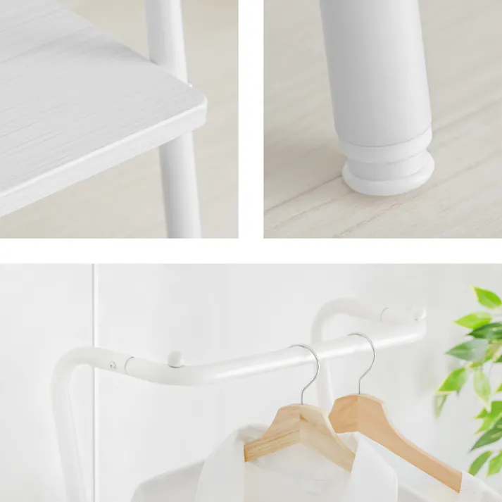 武田コーポレーション ヴィンテージ調ハンガーラック スリム ブラウン 46×40×167cm ハンガーラック T4-VHR45VBR 4545244669843【別送品】