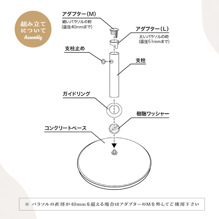 武田コーポレーション パラソルスタンドBK ブラック 41.5×41.5×35cm WD-15BK 4545244924256【別送品】