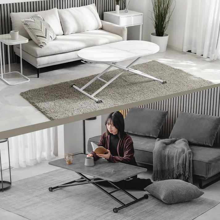 武田コーポレーション ガス圧昇降式テーブル 100 ブラック 在宅 オフィス 昇降 100×55×45(45~70)cm LN-H-GT100BK 4545244683092【別送品】