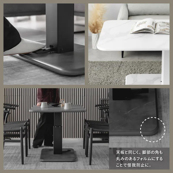 武田コーポレーション 昇降式センターテーブル ホワイト 在宅 オフィス 昇降 119.5×74.5×54(54~70)cm LN-H-ST119WH 4545244683115【別送品】