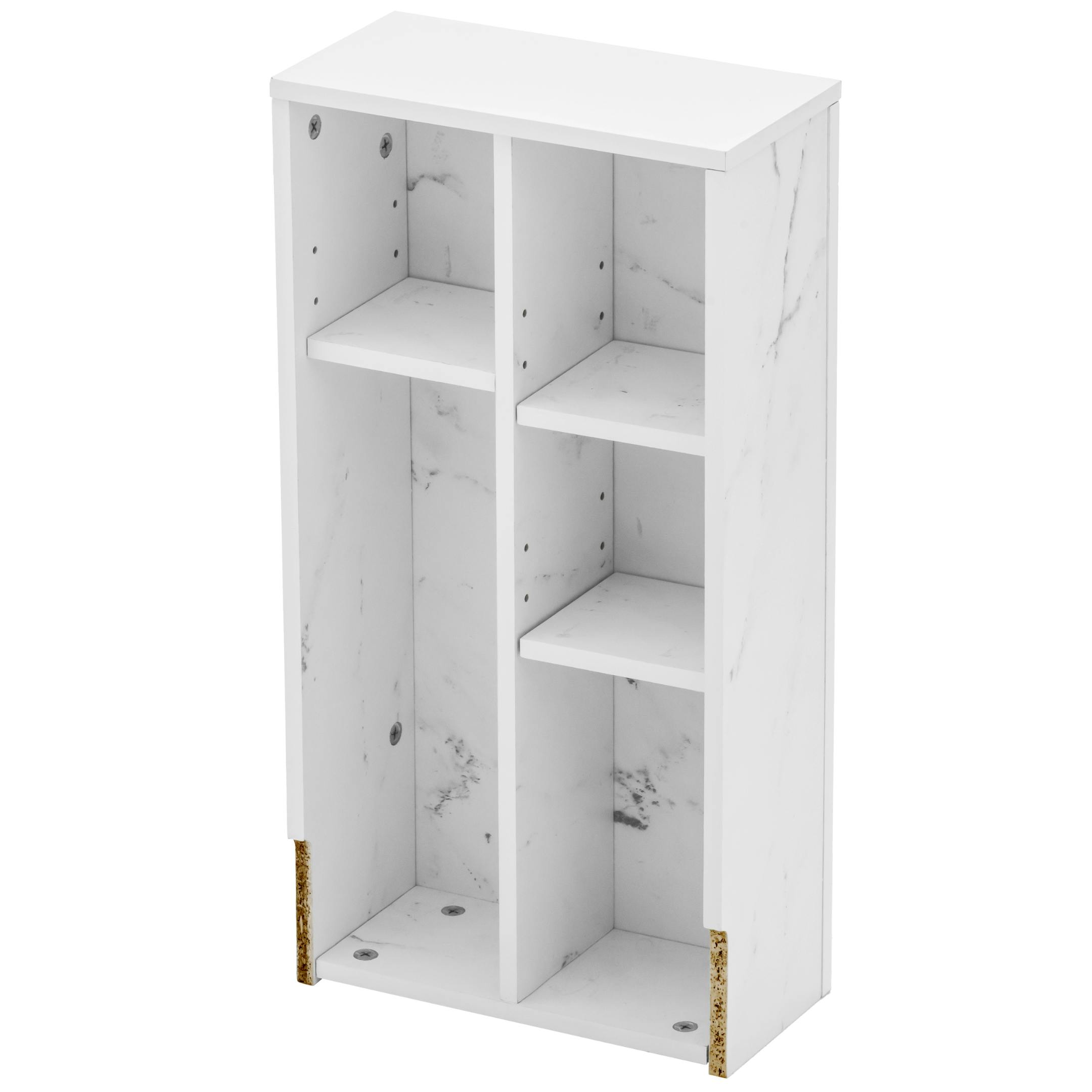 エレガント トイレ収納ラック スリム ホワイト 30×15×58.5cm サニタリー 収納 省スペース H5-TSR15WH その他トイレ小物