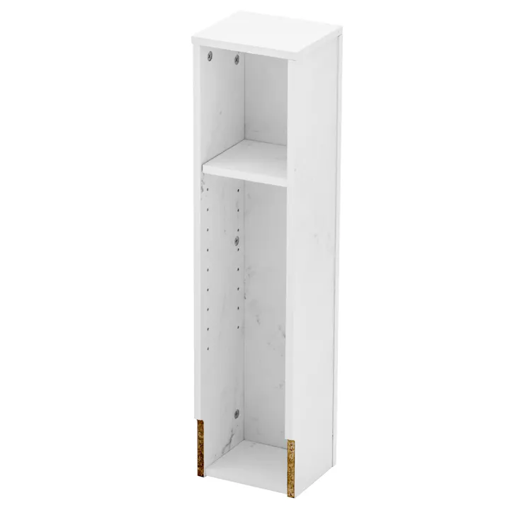 エレガント 省スペーストイレ収納ラック ホワイト 17×15×70.5cm サニタリー 収納 スリム H5-VTS17WH【別送品】