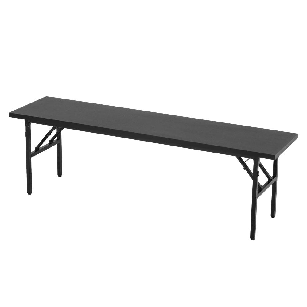 お座敷テーブル ブラック 180×45×56cm シンプル 会議テーブル 和室 T5-OZT45BK【別送品】
