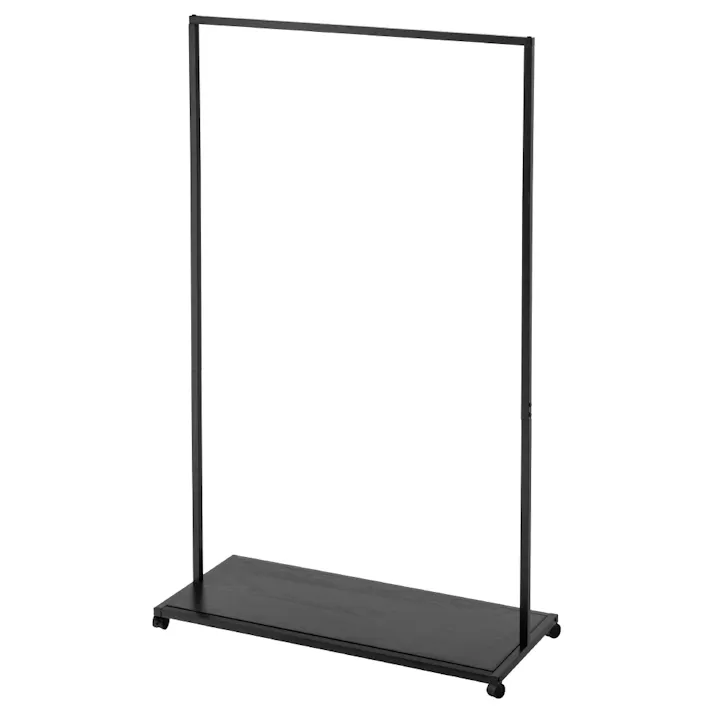 エステティック ハンガーラックBK ブラック 90×40×149cm キャスター付き モノトーン スマート K3-AH90BK【別送品】