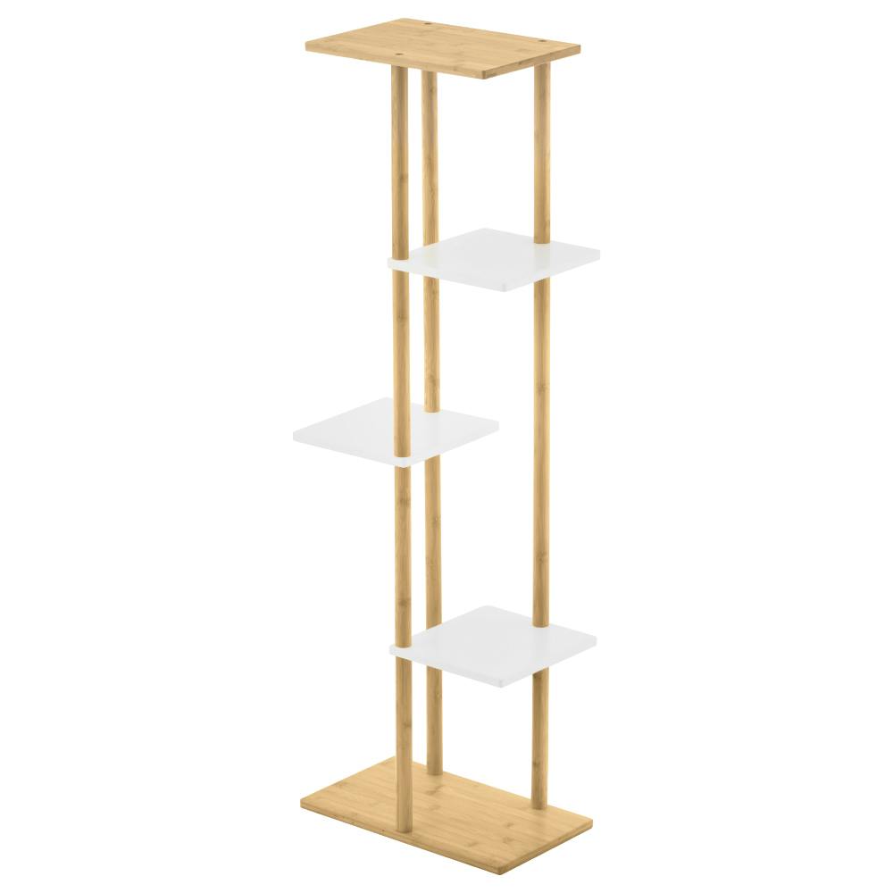 天板付きプランタースタンド 5段 ナチュラル 40×23×121cm 観葉植物 ナチュラル スリム LN-E5-TPS5NA【別送品】