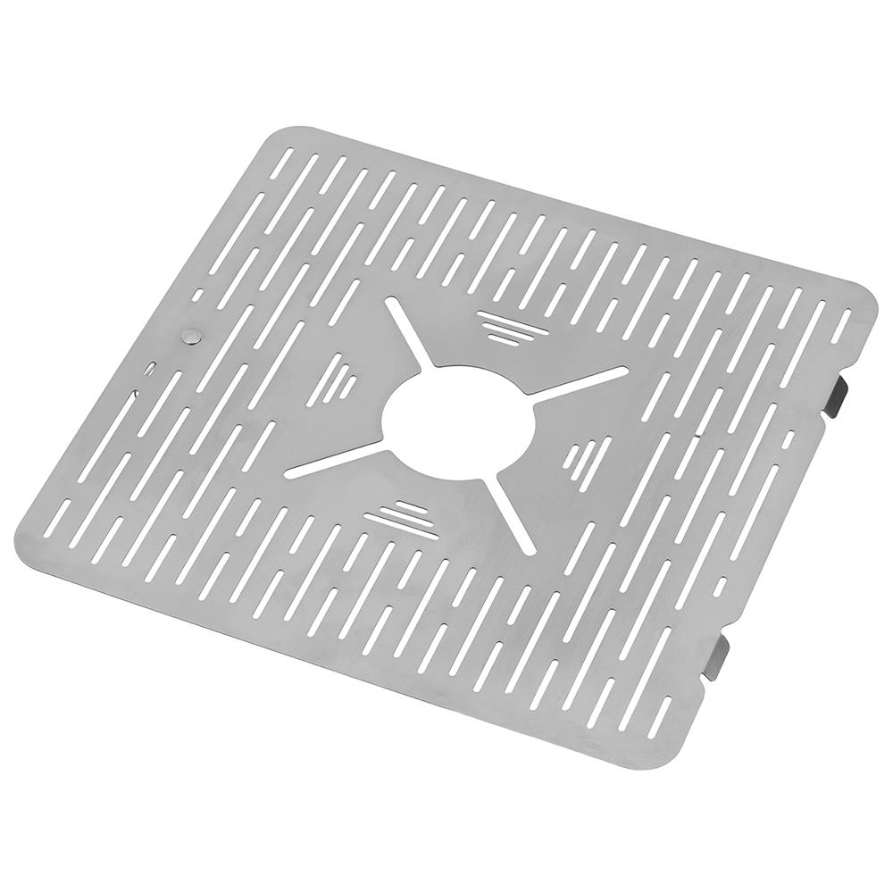 コンロが置けるマルチテーブルQT専用板St.【※天板のみ】 シルバー 31.3×30.3×0.1cm アウトドア バーベキュー バーナー UN6-QTSt.【別送品】