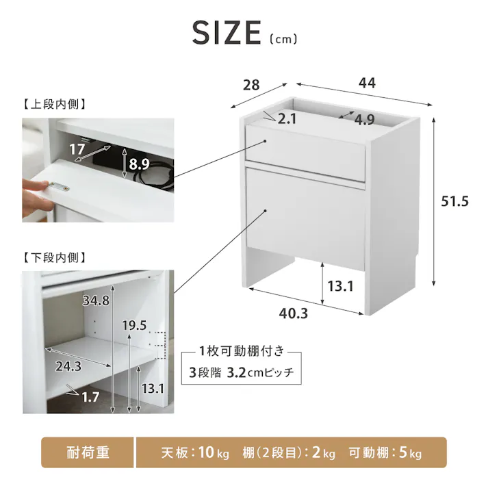 ロボット掃除機対応 ケーブル収納ボックス ブラック 44×28×51.5cm お掃除ロボット モノトーン シンプル LN-H6-ROKBBK【別送品】