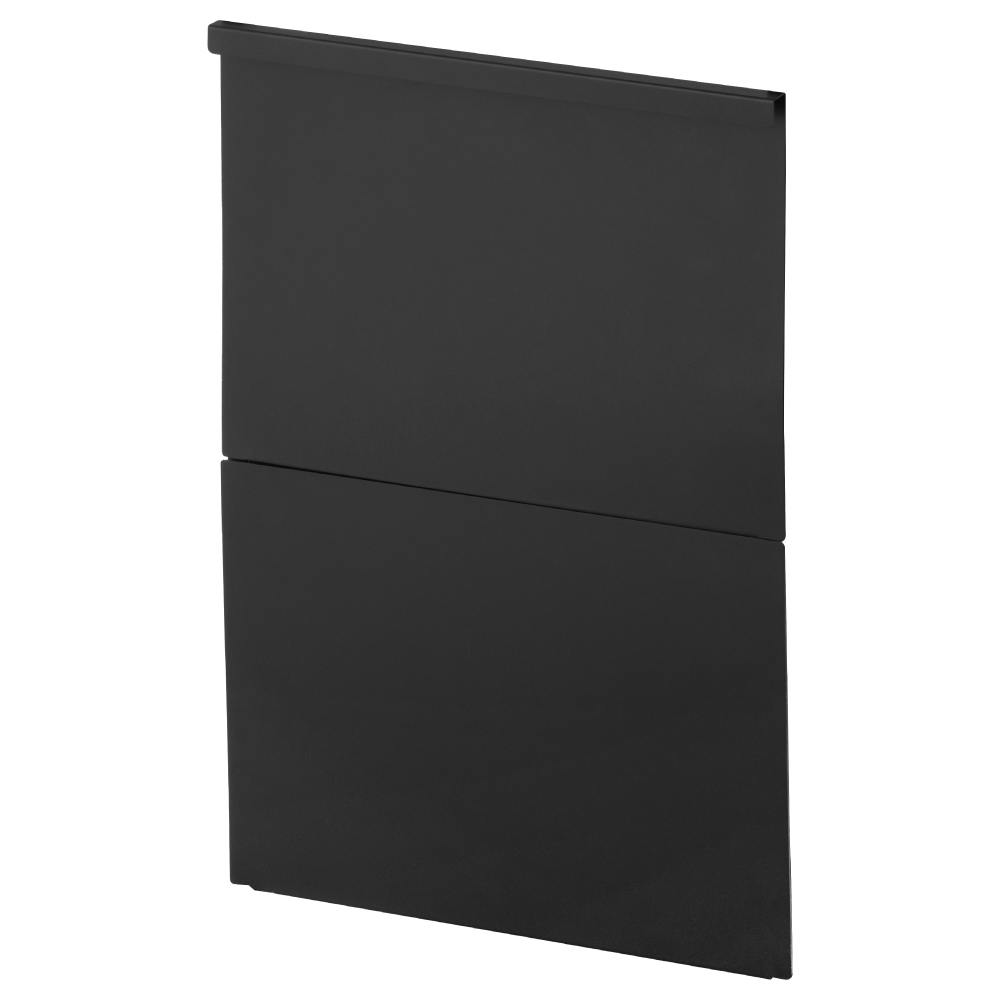 キャスター付きスチールワゴン用隠し板 ブラック 63.5×2×43 目隠し 収納 カスタマイズ LN-H6-KKSBK【別送品】
