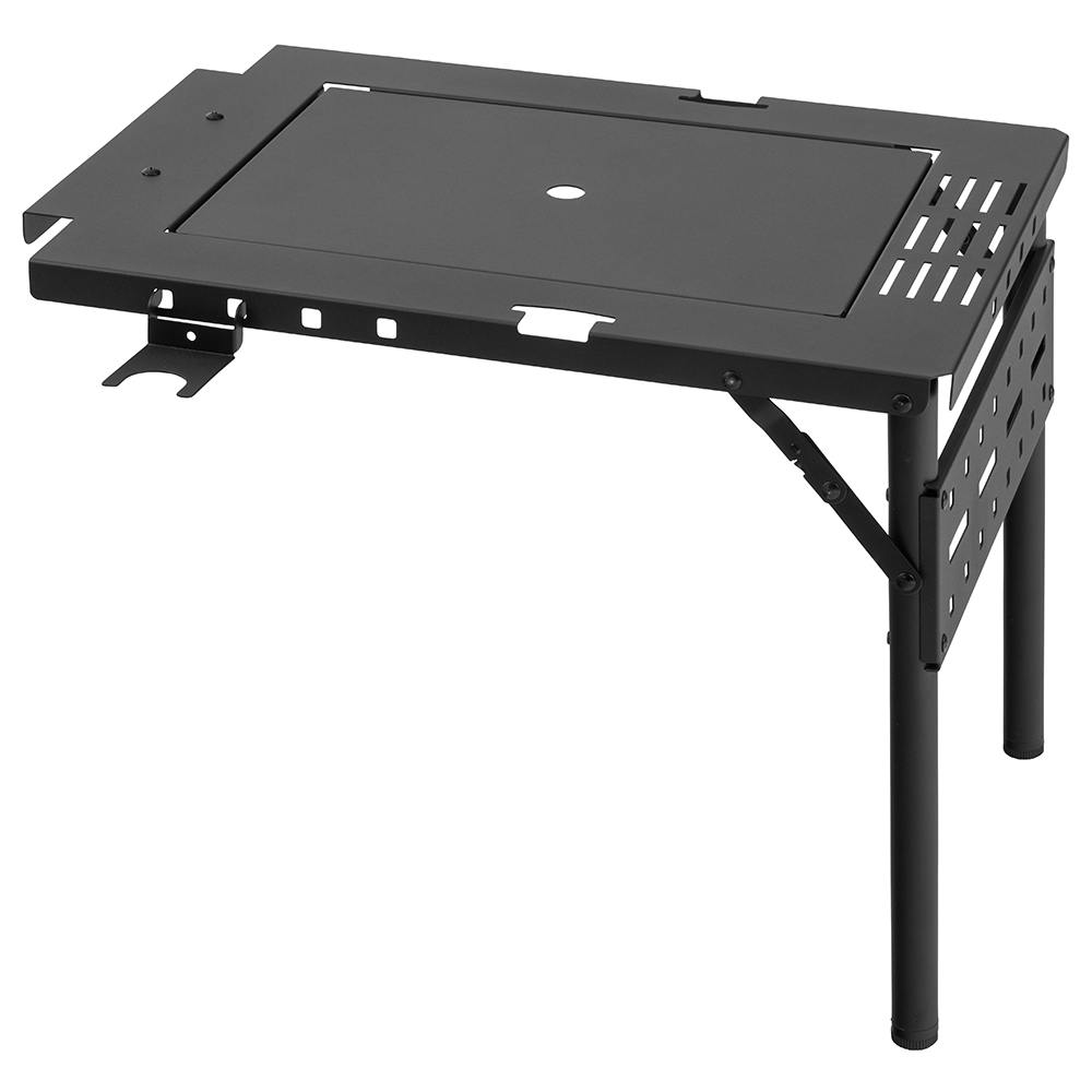 コンロが置けるマルチテーブル用サイドテーブル ブラック 53×38×39 専用パーツ バーナー アウトドア UN6-CT120BKST【別送品】