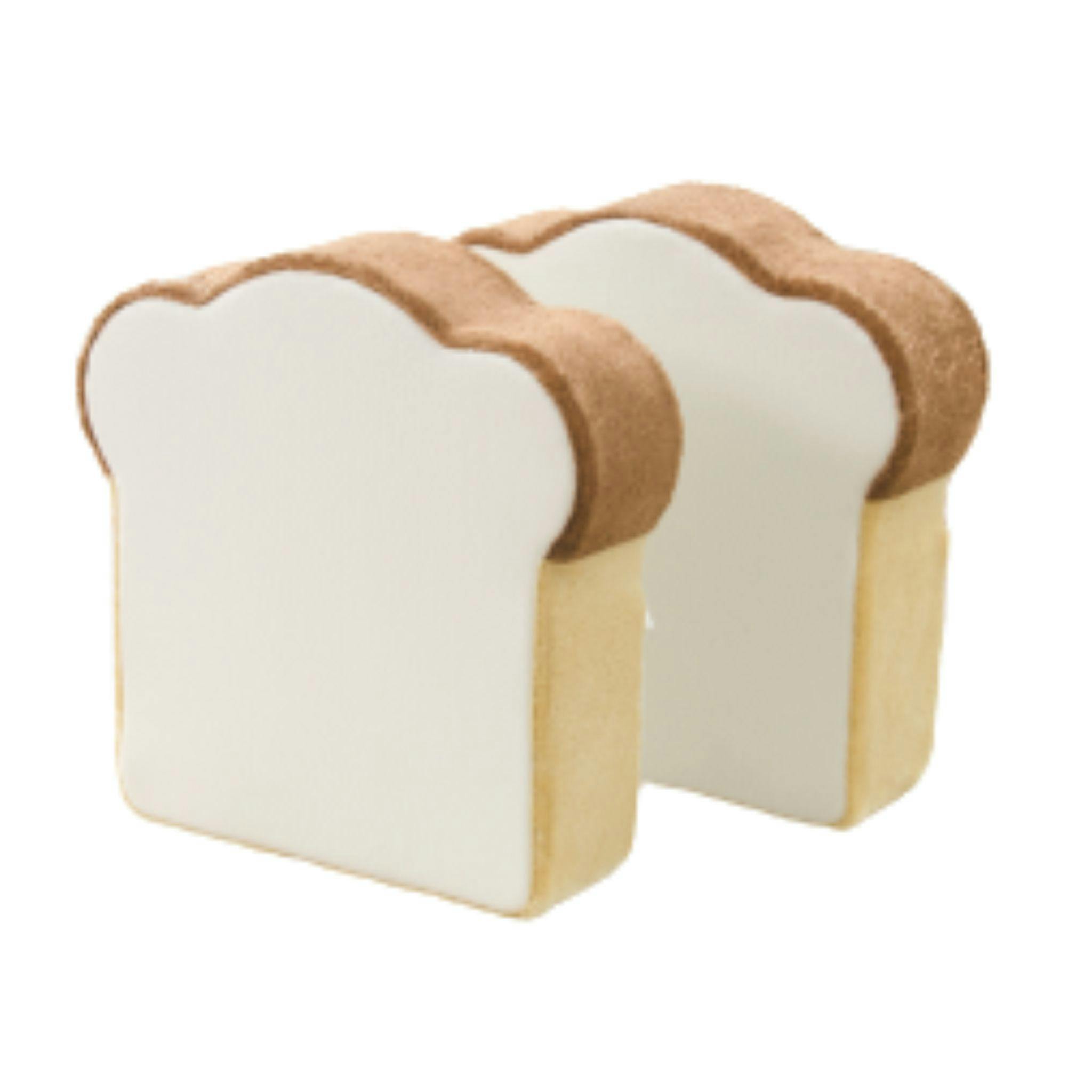 クッション 2枚セット 2枚切り 座布団 食パン カバーが洗える 日本製 A434a-359WH【別送品】