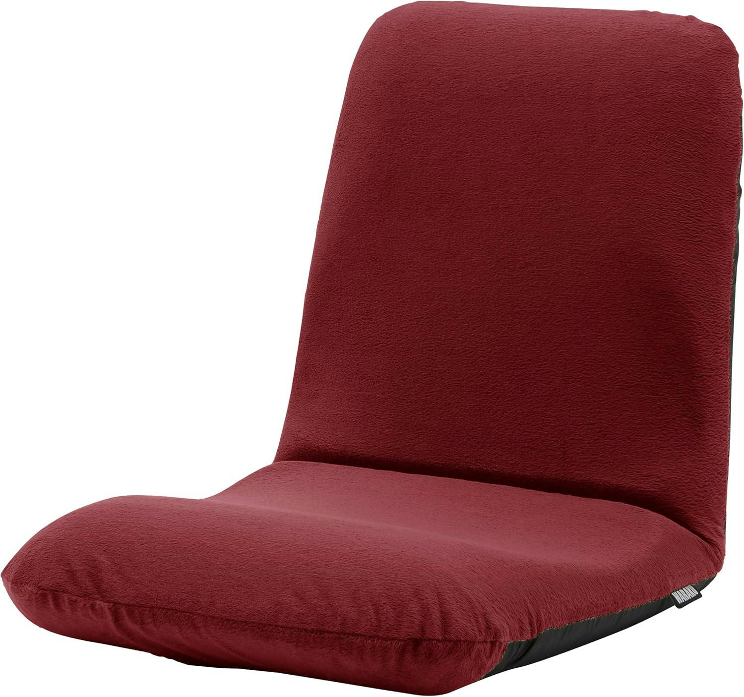 和楽チェア 座椅子 Mサイズ リクライニング テクノレッド 日本製 A454a-589RED【別送品】