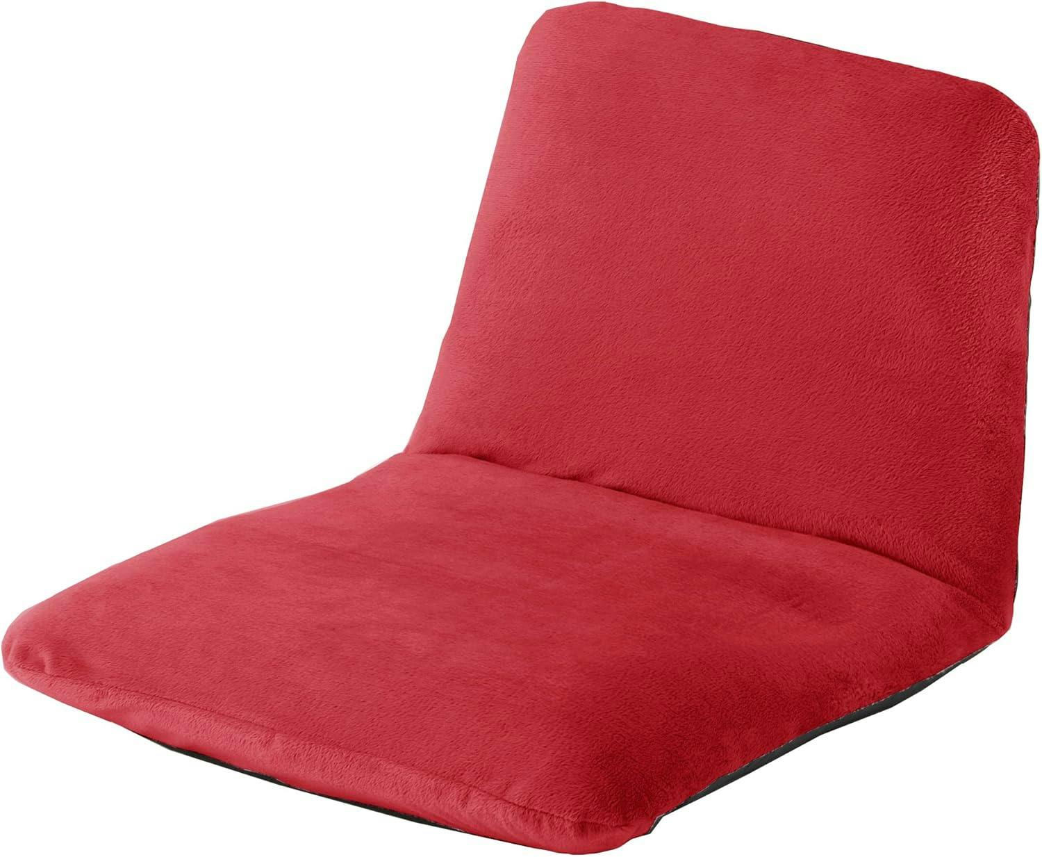 和楽チェア 座椅子 Sサイズ リクライニング テクノレッド 日本製 A455a-589RED【別送品】