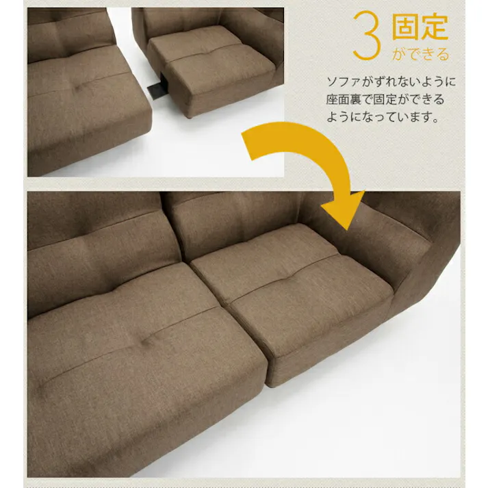 August ソファー 2人掛け タスクブラウン ポケットコイル 日本製 A529p-W-582BR【別送品】