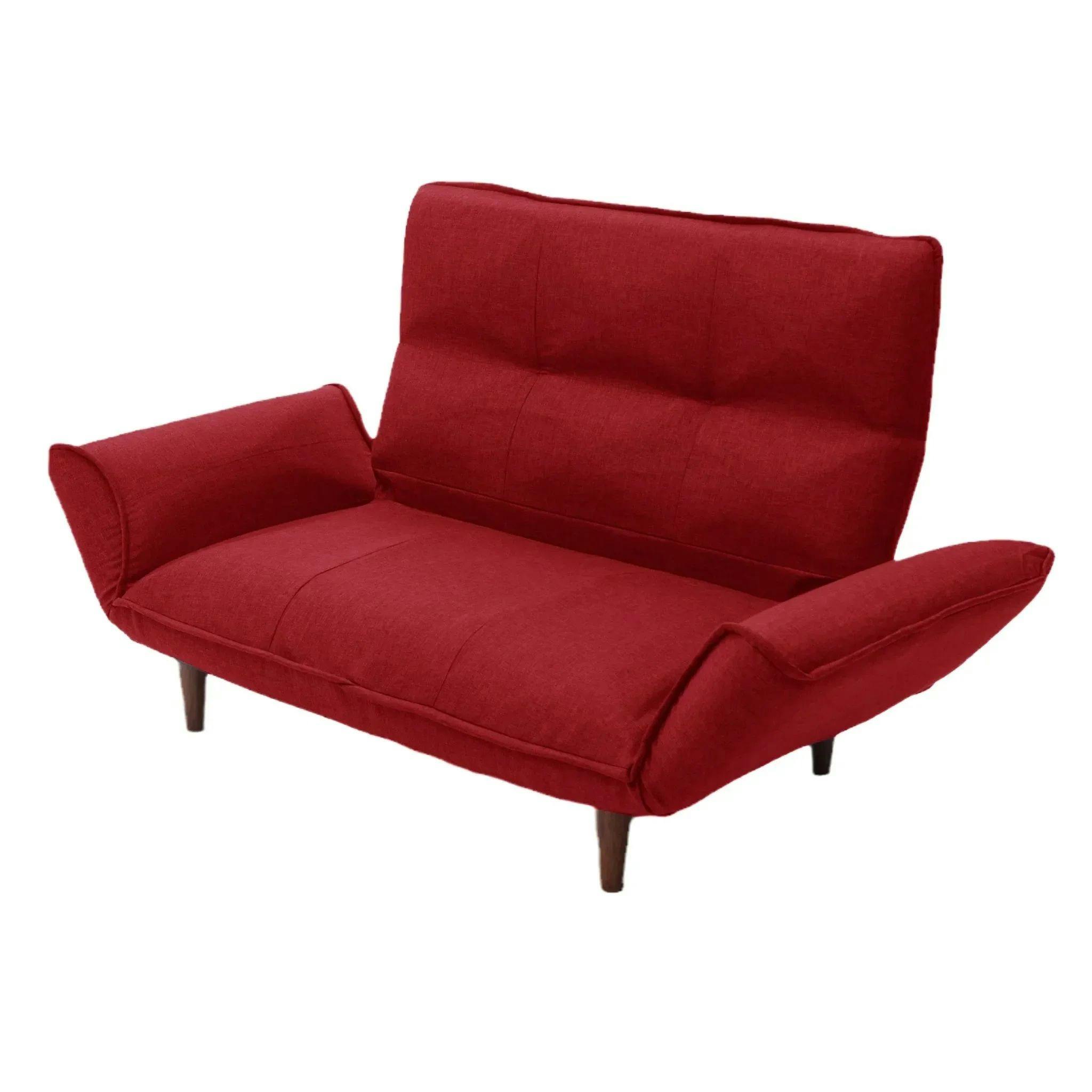 カウチソファー 2人掛け ハイバック ダリアンレッド ポケットコイル 日本製 A316p-563RED【別送品】