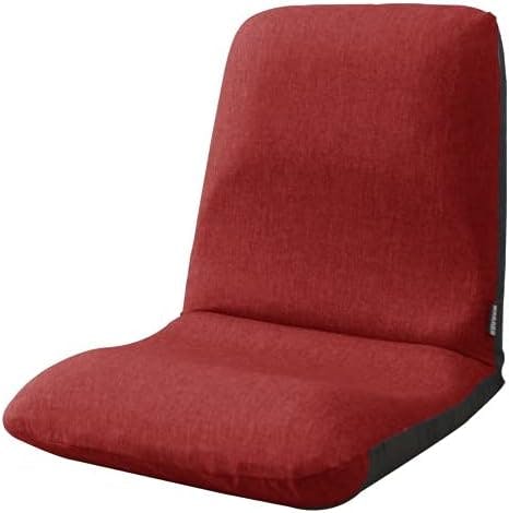 和楽チェア 座椅子 Mサイズ リクライニング タスクレッド 日本製 A454a-586RED【別送品】