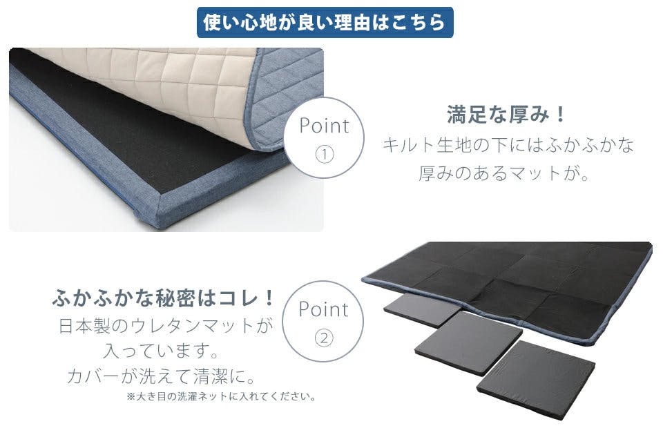 和楽のZONIA ローソファー ラグマット Mサイズ シングルコーナータイプ
