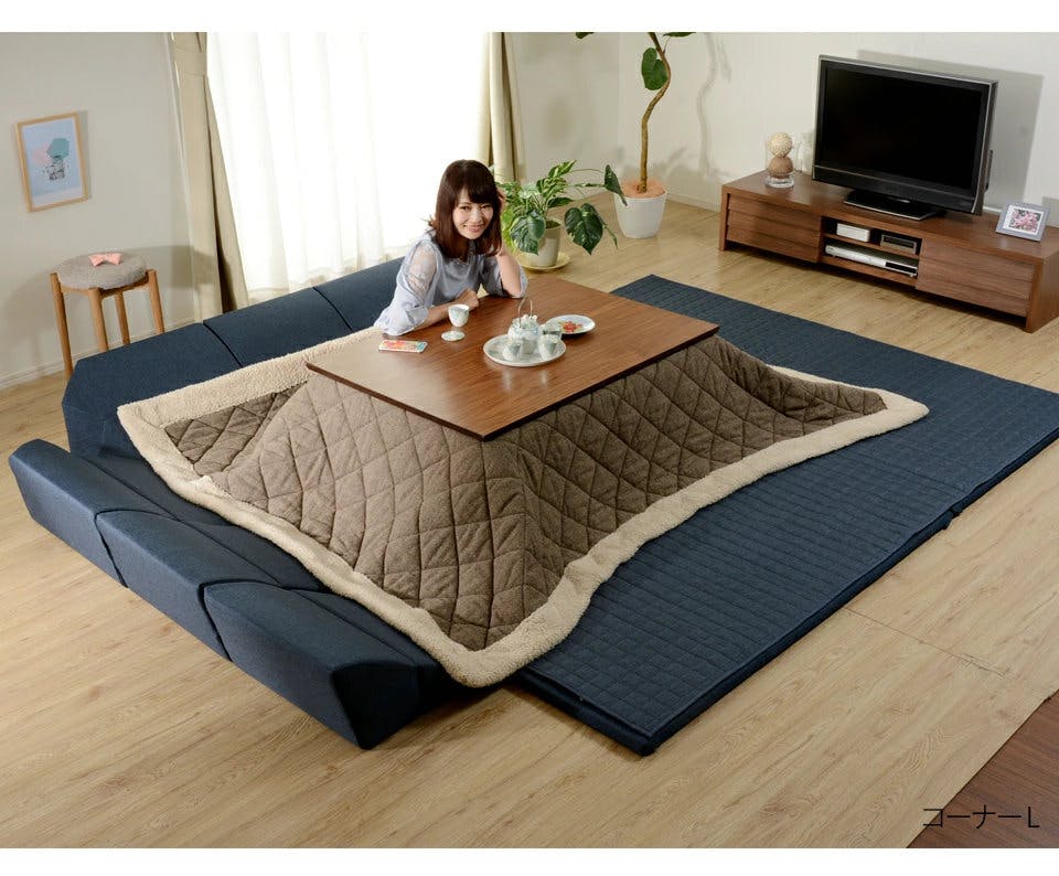 和楽のZONIA ローソファー ラグマット Mサイズ シングルコーナータイプ