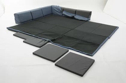 和楽のZONIA ローソファー ラグマット Lサイズ シングルコーナータイプ