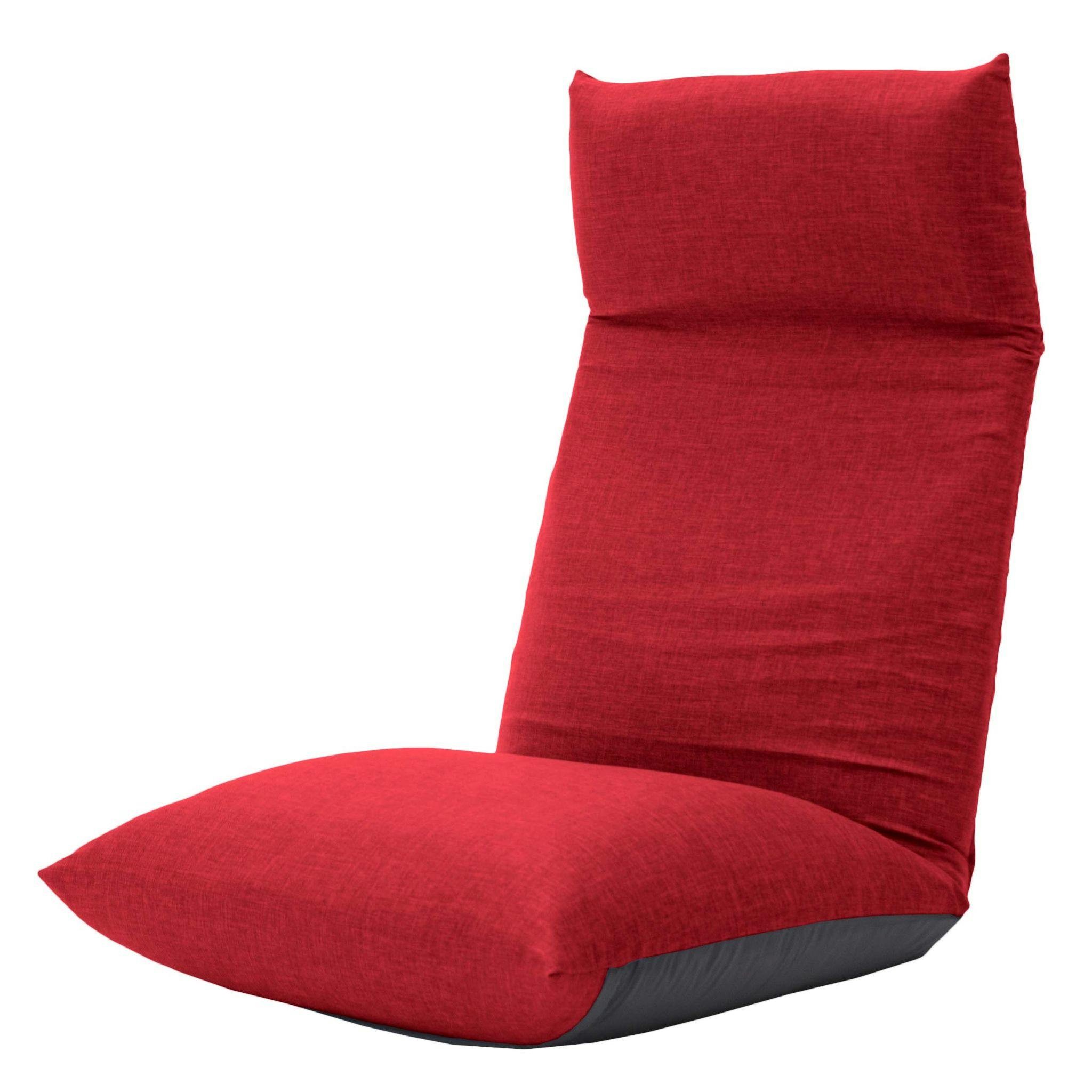 NECK 座椅子 リクライニング ダリアンレッド ポケットコイル 日本製 A578pr-563RED【別送品】